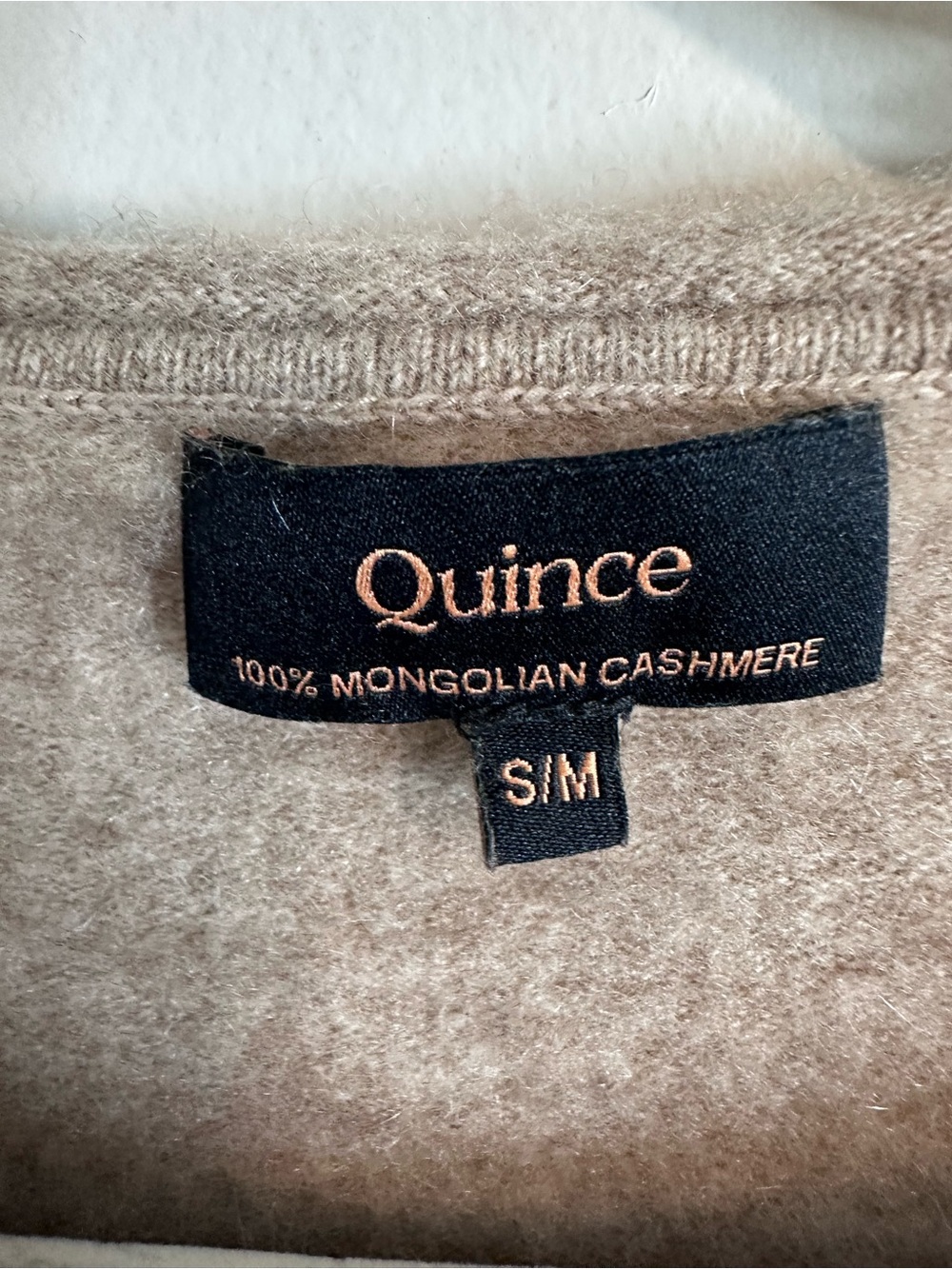 Quince Cozy Crewneck Sweater in Taupe - Picture 2 of 13